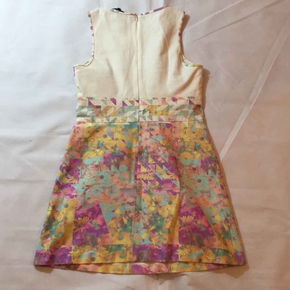 Tibi Structured Print Mini Shift Dress - image 4